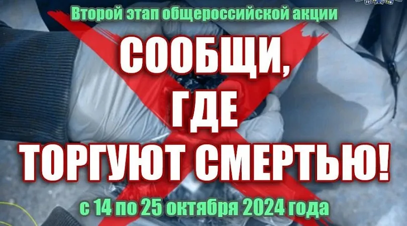 Второй этап акции "Сообщи, где торгуют смертью"