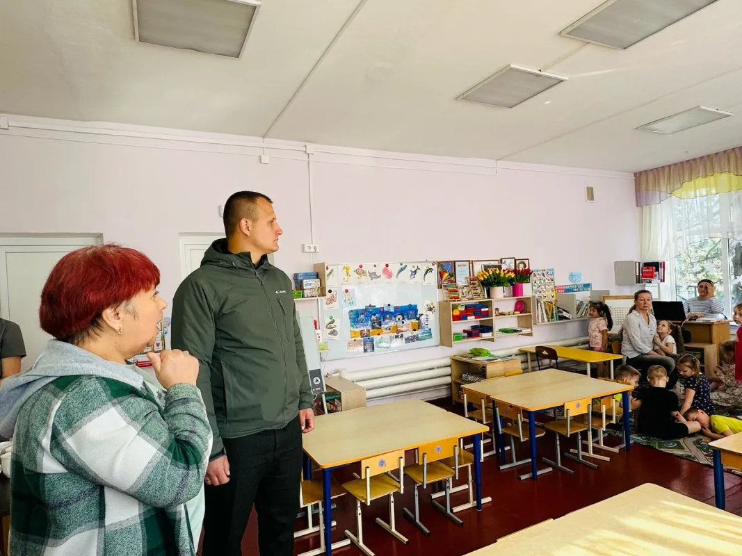 Исполняющий обязанности главы Новотитаровского сельского поселения Семен Васильченко посетил БДОУ МО Динской район "Детский сад №14".