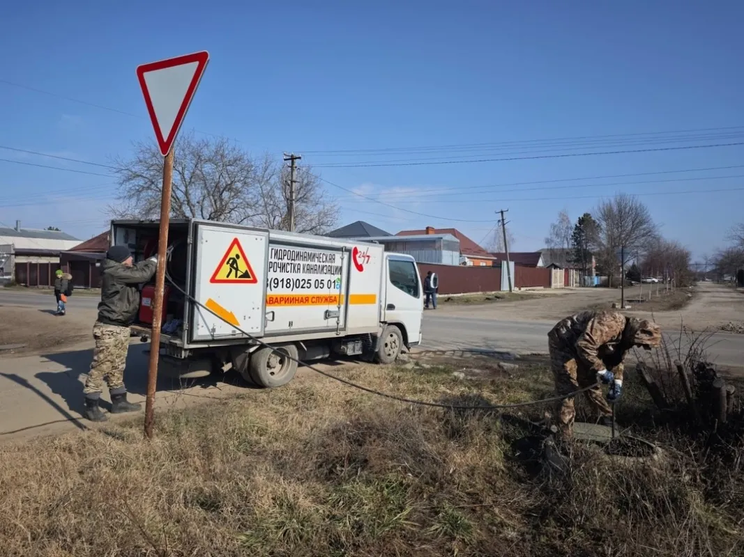 Работы по гидродинамической прочистке сети ливневой канализации