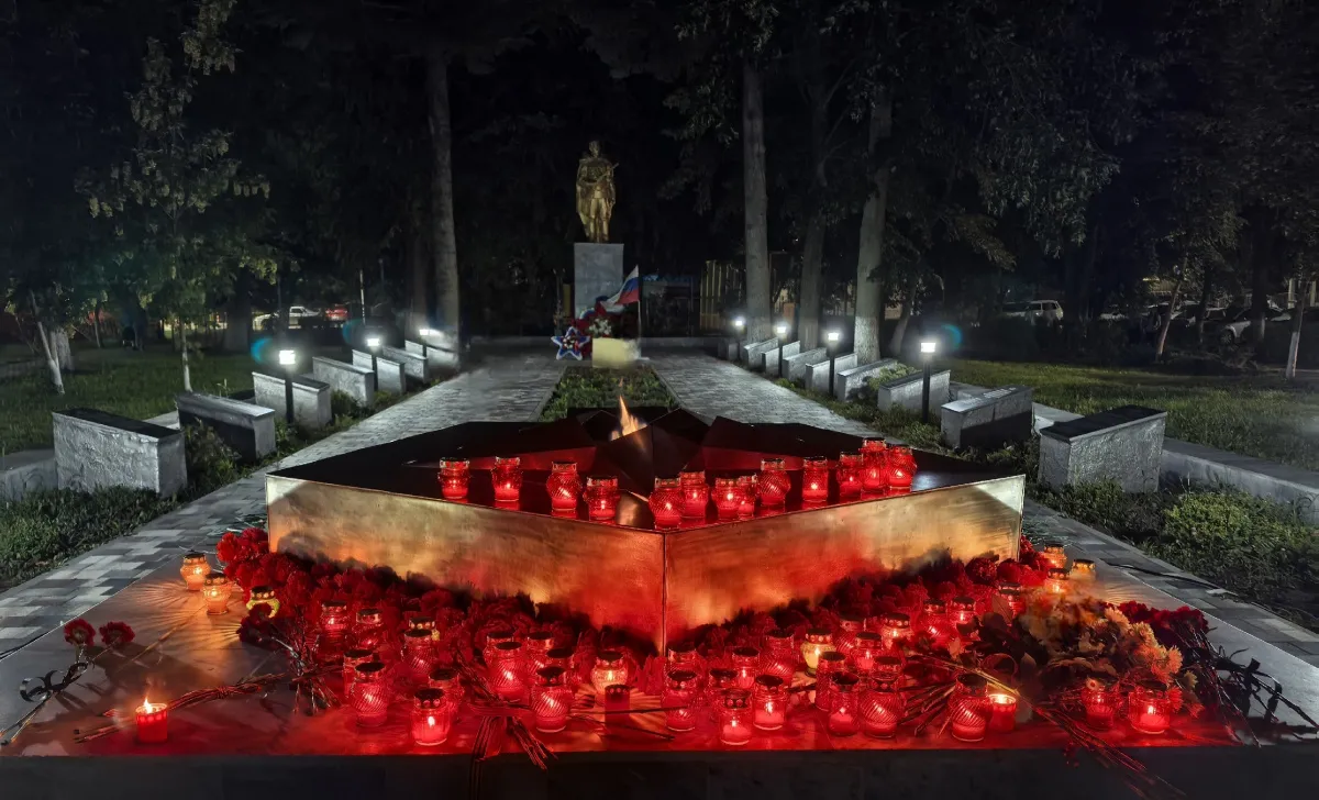 Всероссийская акция "Свеча памяти" прошла в станице Новотитаровской