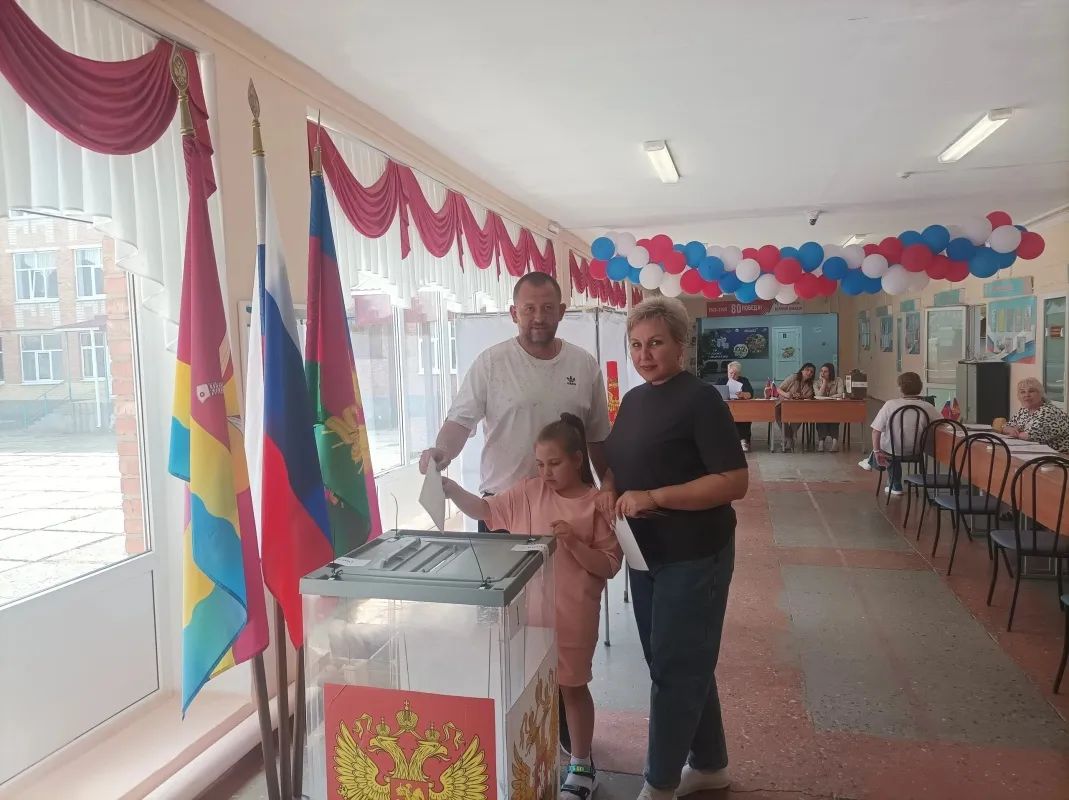Семьи с детьми активно участвуют в голосовании!