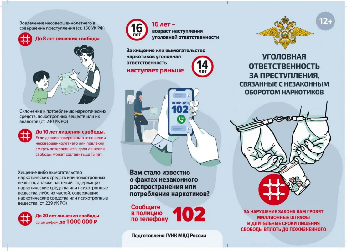 Государственный антинаркотический комитет подготовил памятки по противодействию наркотикам. Предупреди друзей и близких!
