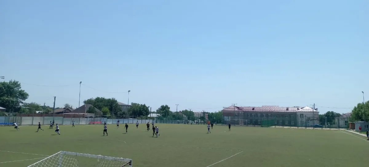 Матч первенства Динского района по футболу!